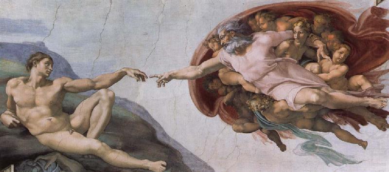 Creation of Adam, Michelangelo Buonarroti